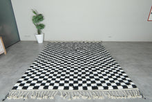 Handwoven Moroccan Rug - Custom Rug - Checkered rug