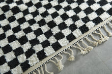 Handwoven Moroccan Rug - Custom Rug - Checkered rug