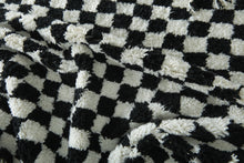 Handwoven Moroccan Rug - Custom Rug - Checkered rug
