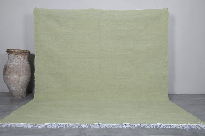 Moroccan Handwoven Rug - Light Green Berber Custom Rug