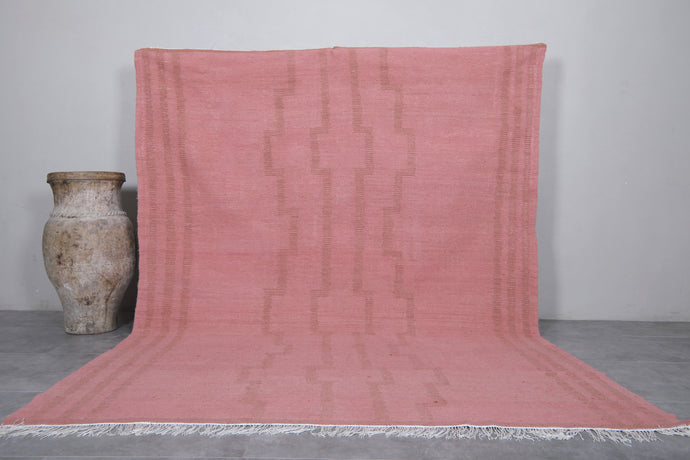 Pink Moroccan Rug - Handwoven Wool Berber Carpet