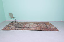 Handmade wool berber runner rug 5x12 feet - Pink moroccan tribal design -