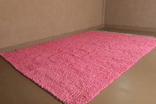 Moroccan rug pink - Handmade rug - Morocco rug - Berber rug - Moroccan plain rug