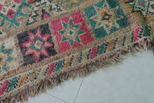 Colorful Berber wool rug 5x6 feet - Handmade Moroccan tribal rug -