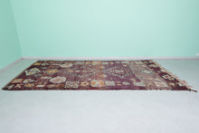 Vintage moroccan rug 5.9 x 12.4 feet - Handmade berber wool rug