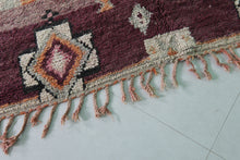 Vintage moroccan rug 5.9 x 12.4 feet - Handmade berber wool rug