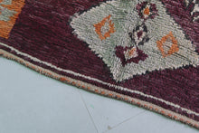 Vintage moroccan rug 5.9 x 12.4 feet - Handmade berber wool rug