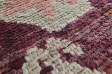 Vintage moroccan rug 5.9 x 12.4 feet - Handmade berber wool rug