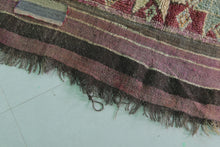 Vintage multicolor moroccan rug 5x10 ft - Handmade bohemian berber wool area rug -