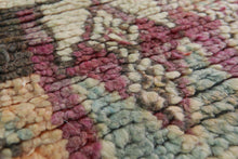 Vintage multicolor moroccan rug 5x10 ft - Handmade bohemian berber wool area rug -