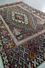 Vintage moroccan rug 5.7 x 10 feet Handmade Berber wool rug -