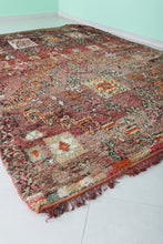 Vintage berber wool rug 6.6 x 9.5 feet - Handmade moroccan area rug - Morocco rug