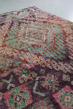 Handmade berber wool rug: 5.8 x 8.1 feet Pink tribal design rug -