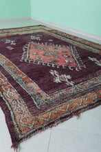 Vintage Moroccan rug 6.3 x 9.6 feet - Handmade wool Berber rug -