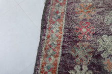 Vintage berber moroccan rug 6.3 x 10.2 feet - Handmade moroccan wool area rug in Plum