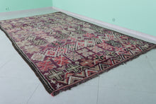 Handmade moroccan wool rug 5.9 x 10.5 feet - Vintage berber tribal design