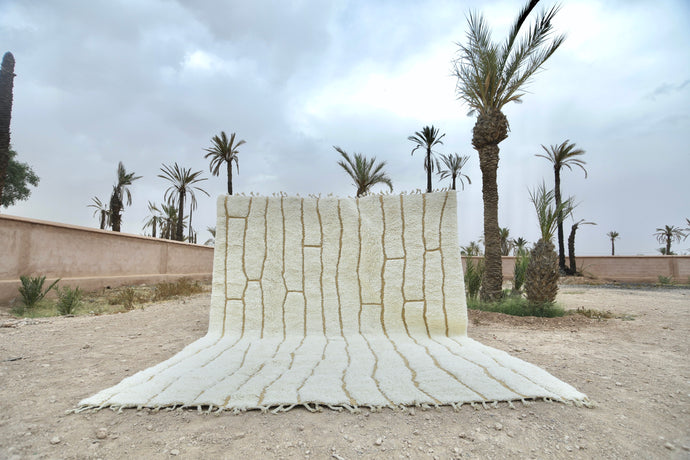 Moroccan Rug - Beni ourain Custom Rug - Handmade wool Rug