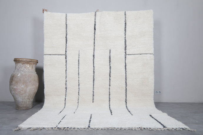 Modern Minimalist Moroccan Rug – Hand-Knotted Custom Wool Carpet
