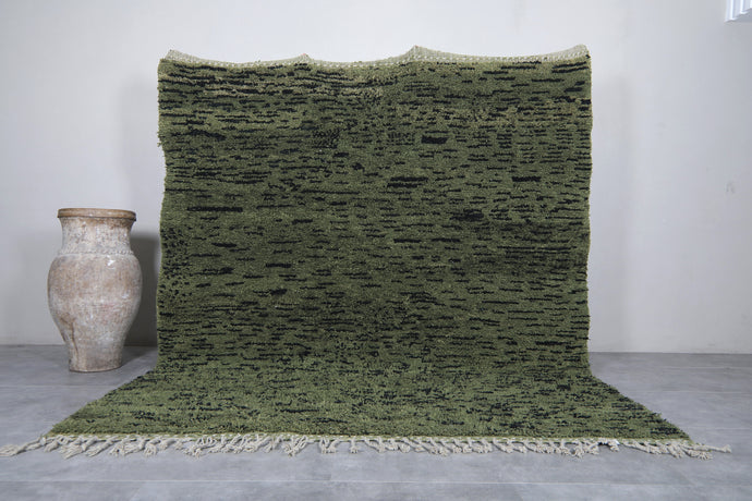 Beni Ourain Moroccan Rug - Custom Green Berber Rug