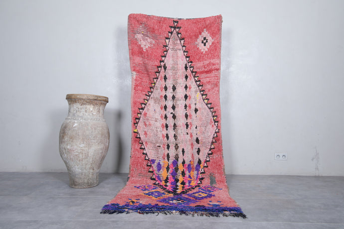 Moroccan Runner Rug - 3.3 x 8.8 ft | Handwoven Geometric Accent