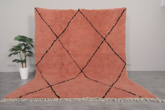 Handmade Moroccan Rug - Terracotta Custom Area Rug