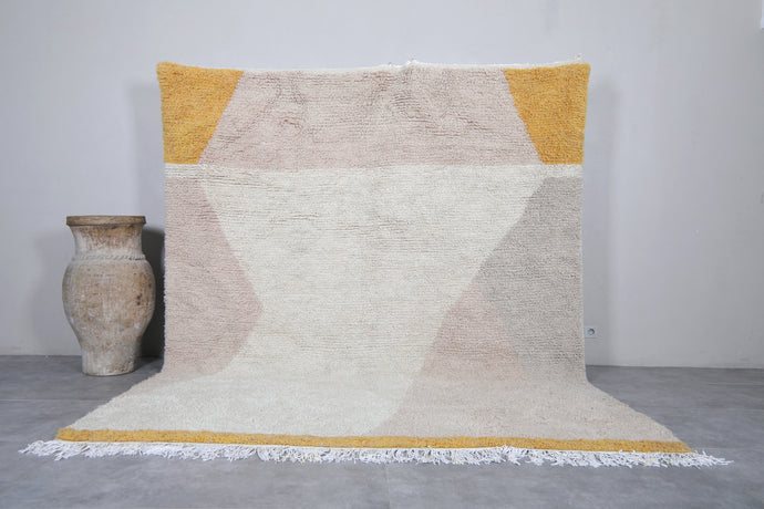 Handmade Moroccan Rug - Geometric Pastel Custom Area Rug