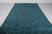 Yellow Border Striped Azilal Rug - Handmade Berber Wool Carpet | Custom Rug