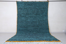 Yellow Border Striped Azilal Rug - Handmade Berber Wool Carpet | Custom Rug