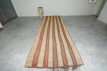 Handwoven Tuareg Mat Rug – Vintage Reed & Leather Tribal Design Custom Size