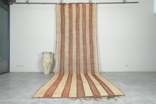 Handwoven Tuareg Mat Rug – Vintage Reed & Leather Tribal Design Custom Size