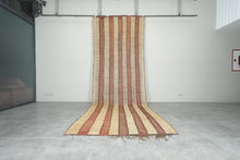 Handwoven Tuareg Mat Rug – Vintage Reed & Leather Tribal Design Custom Size