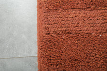 Brown minimalist Moroccan rug - Custom size