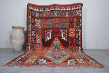 Moroccan handmade vintage rug 7 X 9.9 Feet