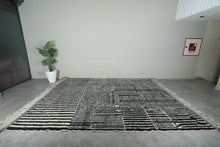 Black & white Moroccan rug - Custom size