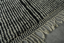 Black & white Moroccan rug - Custom size