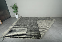 Black & white Moroccan rug - Custom size