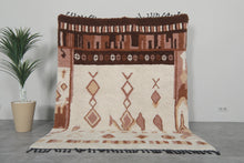 Handmade Moroccan Berber Rug – Multitone Wool with Tribal Diamond & Geometric Motifs
