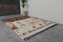 Handmade Moroccan Berber Rug – Multitone Wool with Tribal Diamond & Geometric Motifs