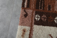 Handmade Moroccan Berber Rug – Multitone Wool with Tribal Diamond & Geometric Motifs
