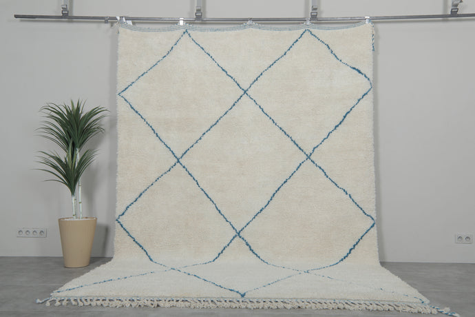 Handmade Moroccan rug - Simple custom rug - Beni ourain wool rug