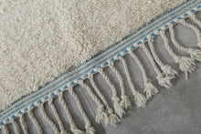 Handmade Moroccan rug - Simple custom rug - Beni ourain wool rug