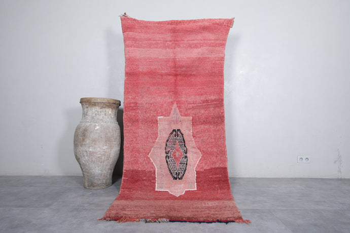 Handmade Vintage Berber Rug - 3.5 x 8.3 ft | Timeless Moroccan Craft