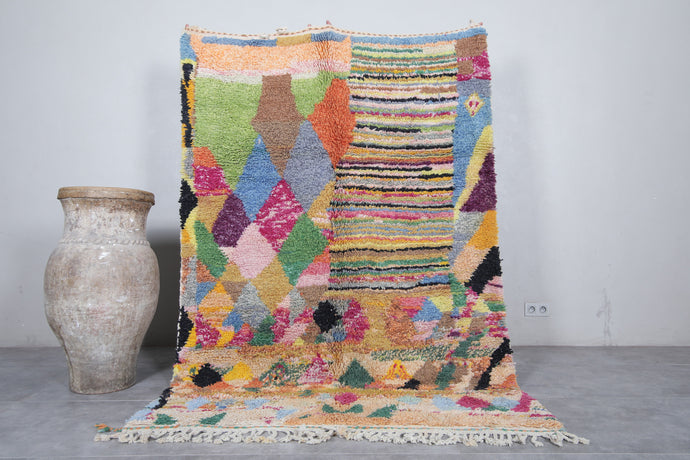 Tribal Berber Rug 5.2 x 7.7 Feet | Vibrant Handwoven Art