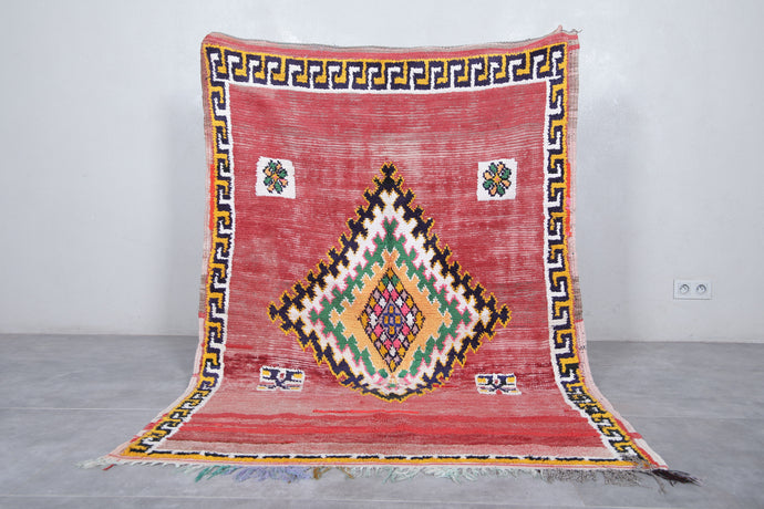 Vintage Moroccan Rug - 4.2 x 6.1 ft | Handmade Berber Design