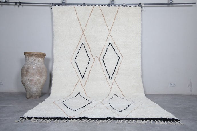 Moroccan Berber Rug - Handmade Diamond Pattern Wool Carpet | Custom Area Rug