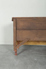 Vintage Moroccan chest  H 22 INCHES X W 51.1 INCHES X D 13.7 INCHES