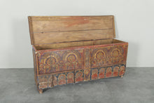 Vintage Moroccan chest  H 20.4 INCHES X W 49.6 INCHES X D 13.7 INCHES