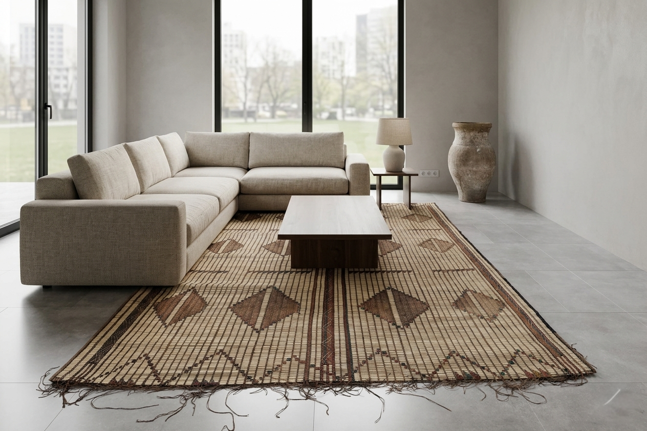 Tuareg Rug 6.4x10.9 ft | Handwoven Tribal Mat – TUAREG MAT