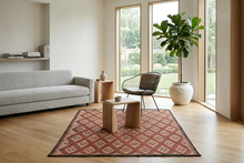 Tuareg Rug 3.4 x 3.9 ft - Handwoven Diamond Patterned Rug