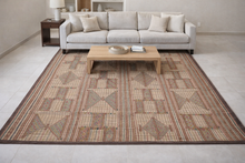 Authentic Tuareg Rug - 6.1 x 9.2 Feet | Handwoven North African Craft